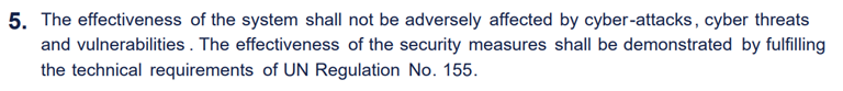｜法规动态｜R116法规认证中关于网络安全要求的变更(图3)